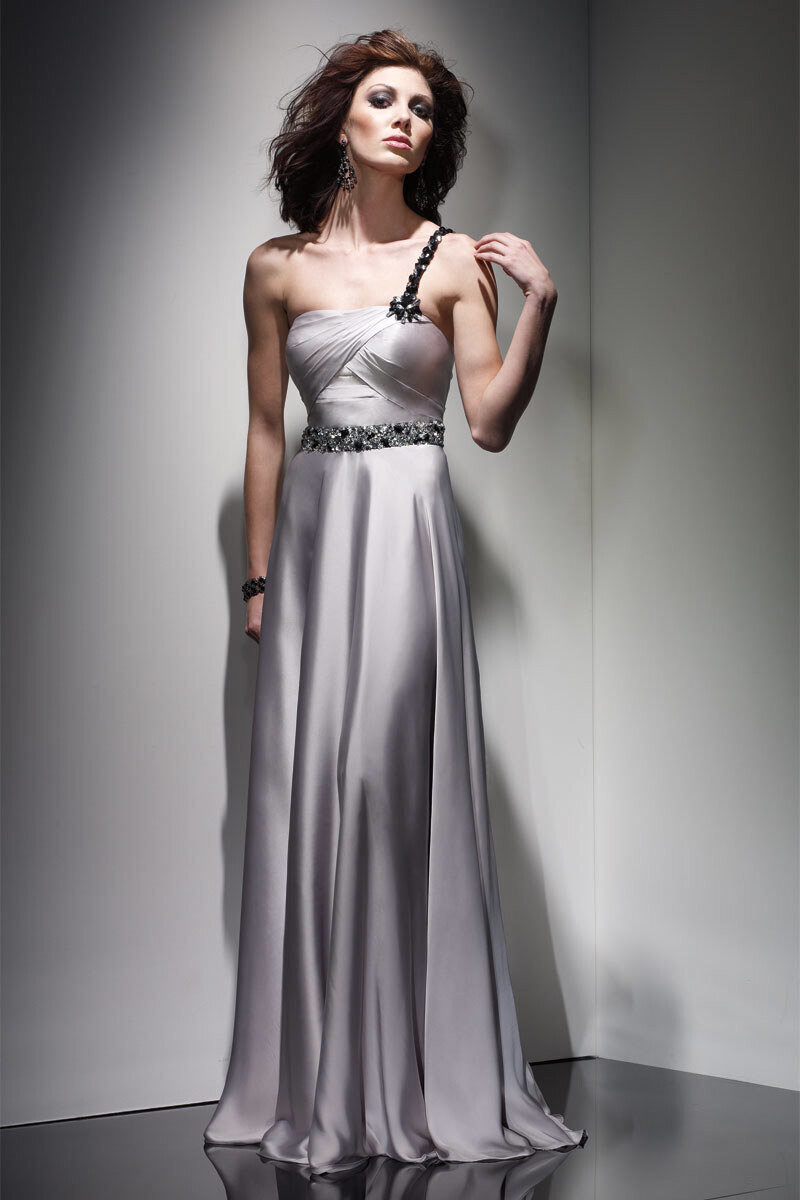 Alyce Paris Dress 2034 Silver Size 12