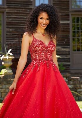 Morilee Prom Dress 47006 Scarlet Size 6