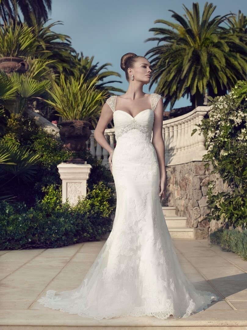 Casablanca Dress 2151 Ivory/Diamond White/Silver Size 12
