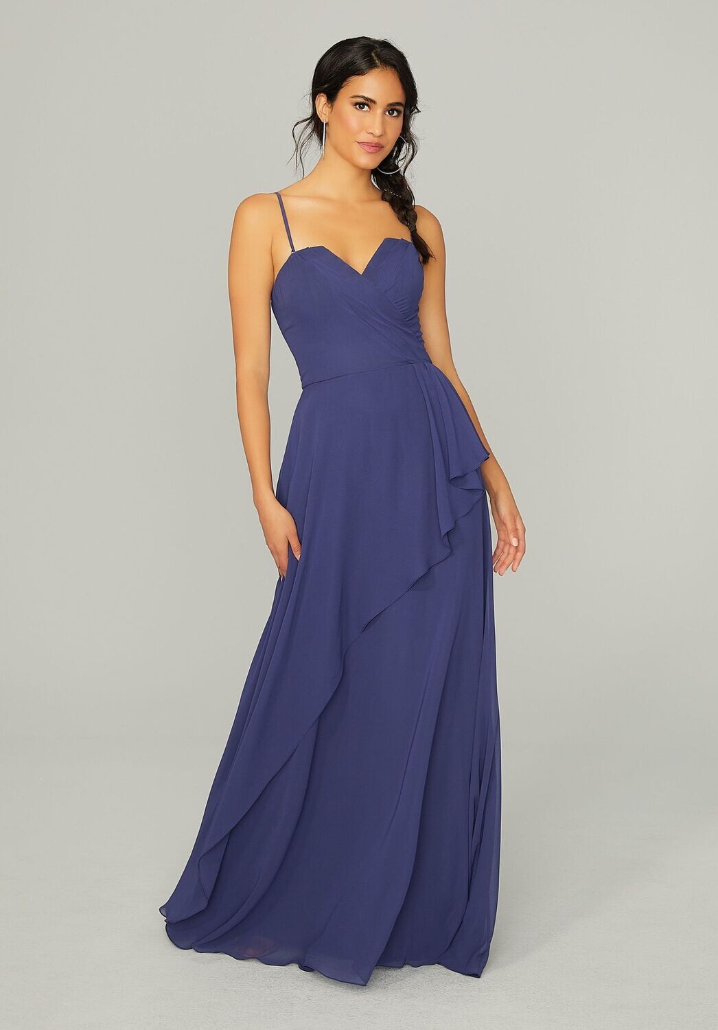 Morilee Bridesmaid Dress 21762 Sapphire Size 10