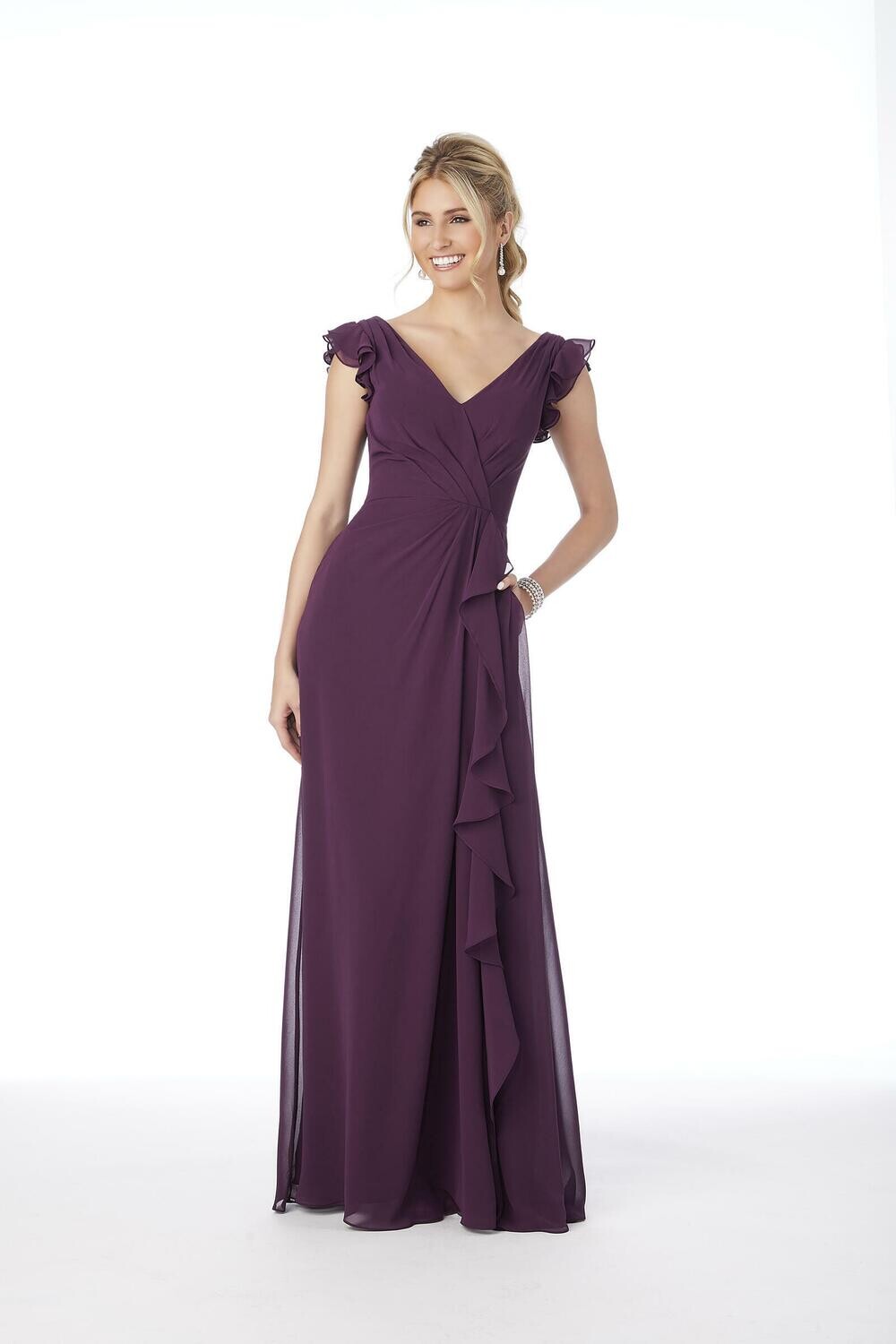 Morilee Bridesmaid Dress 21686 Eggplant Size 16