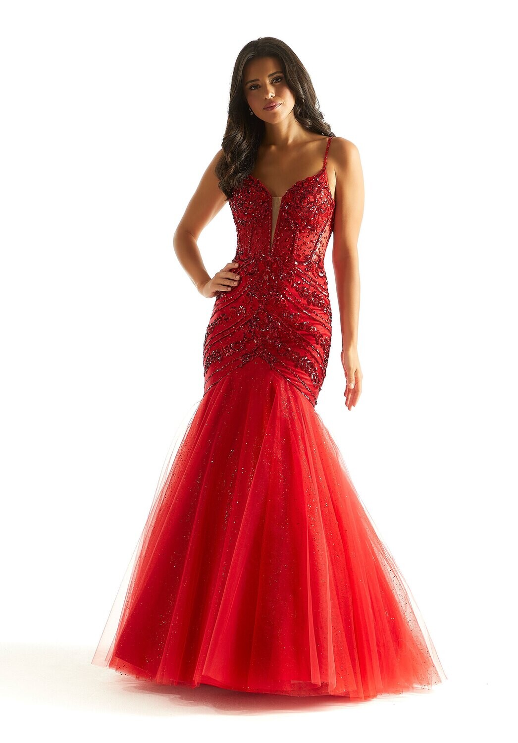 Morilee Prom Dress 49014 Red Size 18