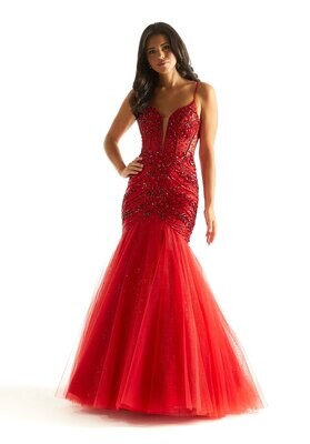 Morilee Prom Dress 49014 Red Size 18