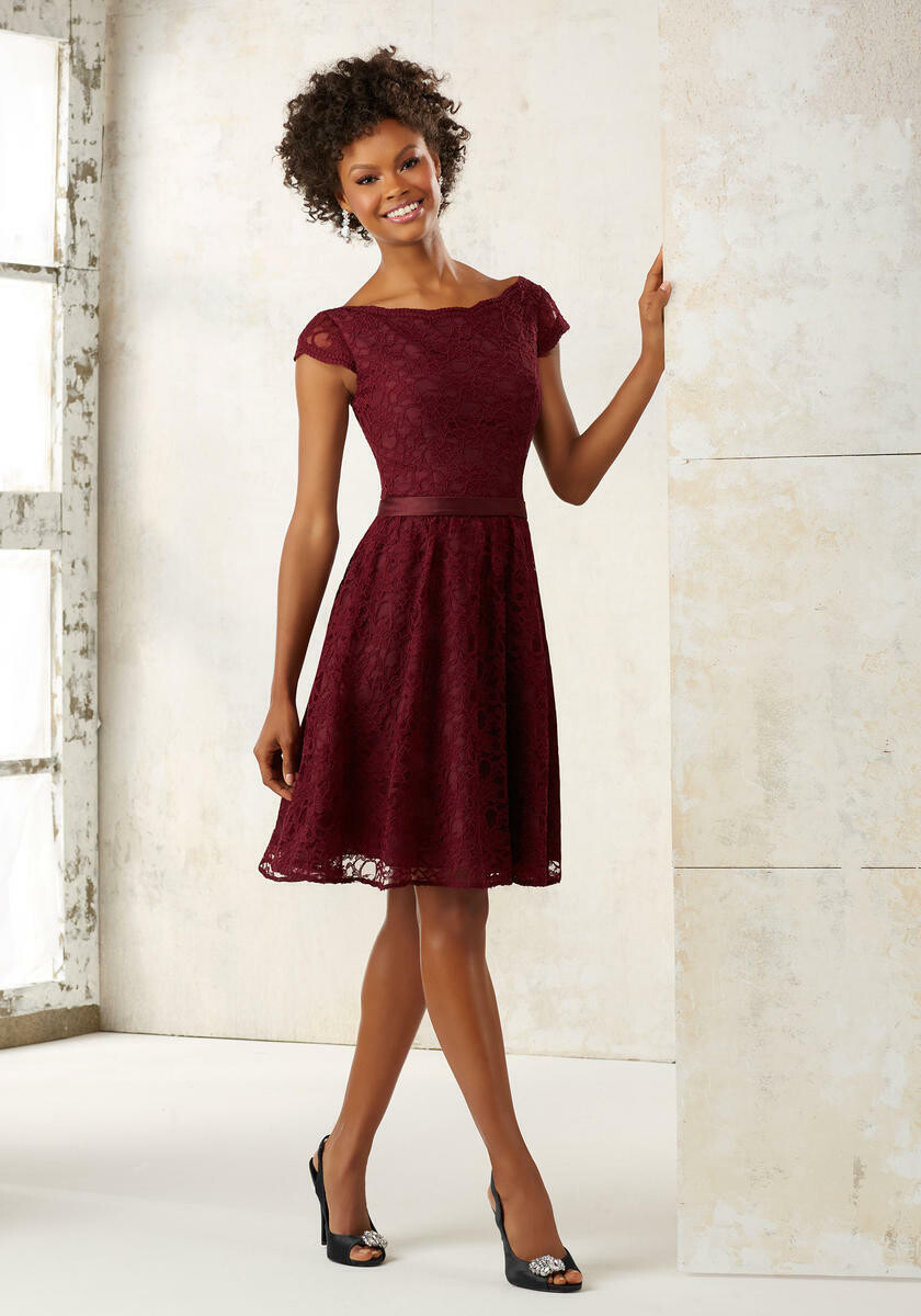 Morilee Bridesmaid Dress 21518 Bordeaux Size 10