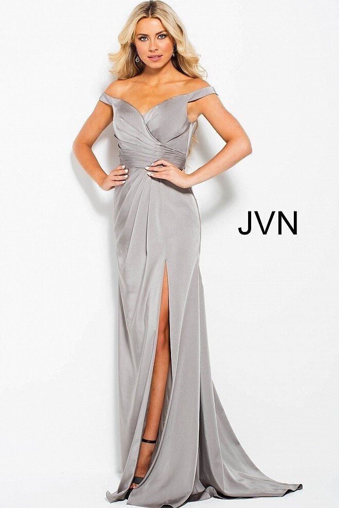 JVN by Jovani Dress JVN50409 Taupe Size 12
