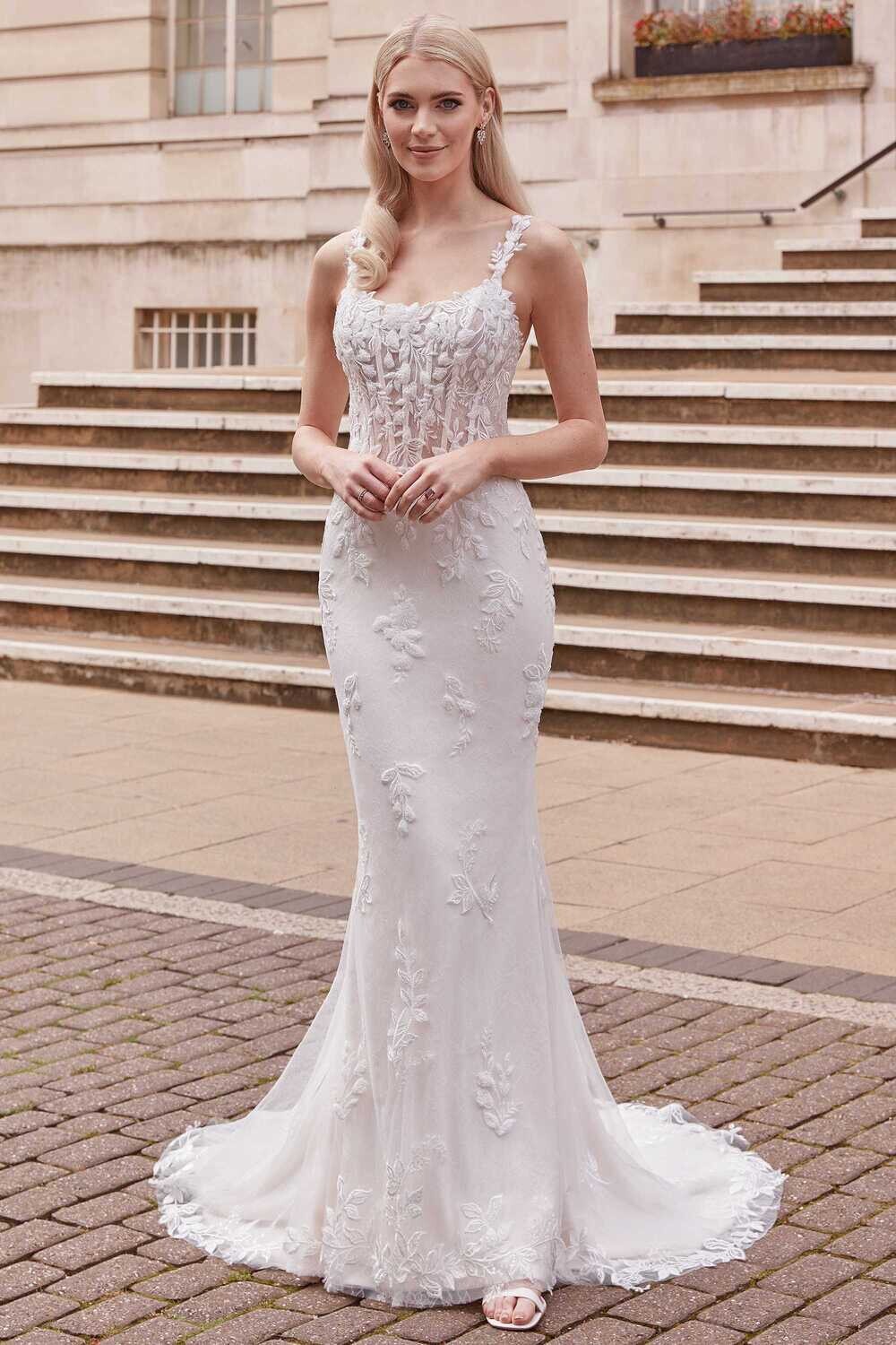 Adore by Justin Alexander Dress Cassandra 11244 Sa/Iv/Nu Size 12