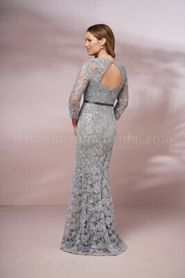 Jade Mother of the Bride Dress J205016 Platinum Size 14