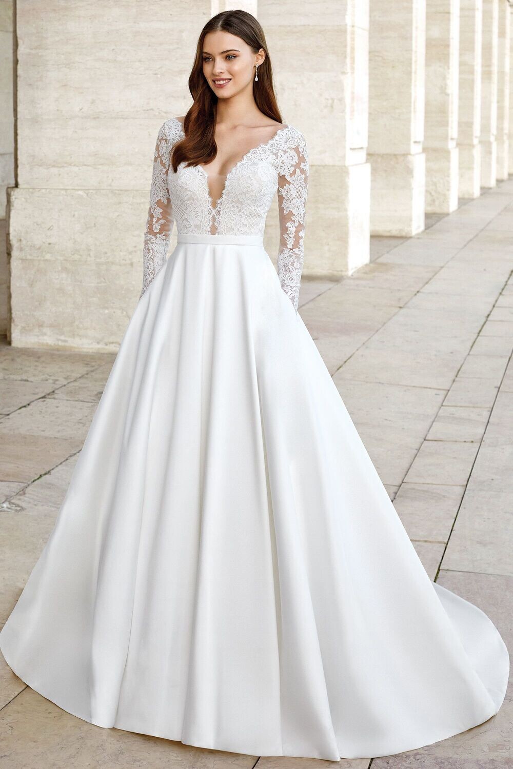 Adore by Justin Alexander Dress Ivory/Nude 11149 Size 14