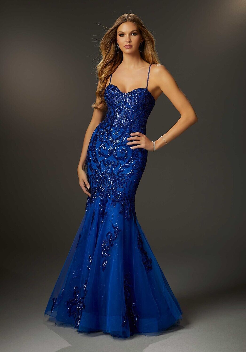 Morilee Prom Dress 48070 Royal Size 20,22,24