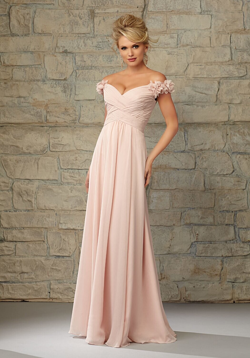 Morilee Bridesmaid Dress 20453 Coral Size 10