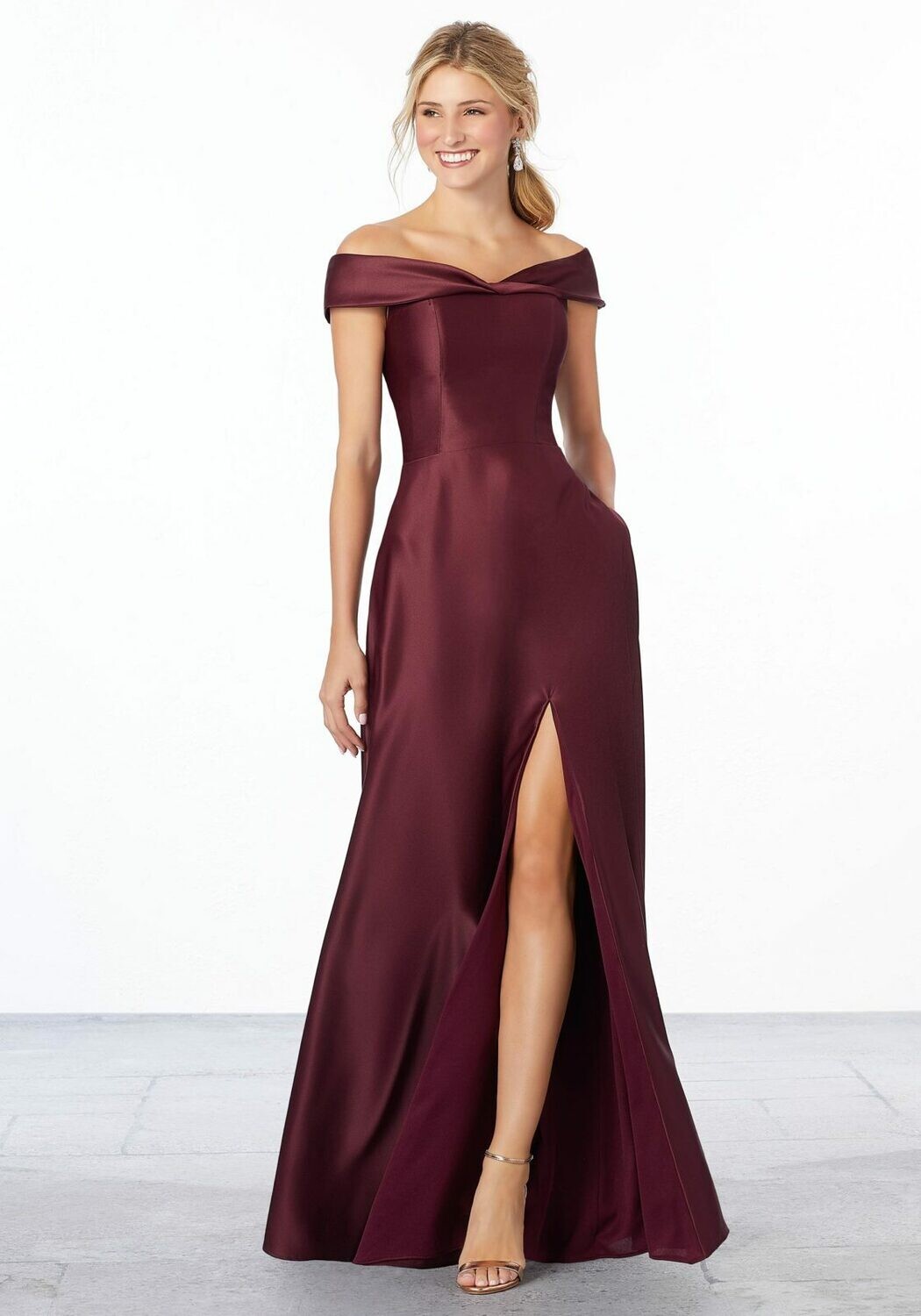 Morilee Bridesmaid Dress 21663 Bordeaux Size 14