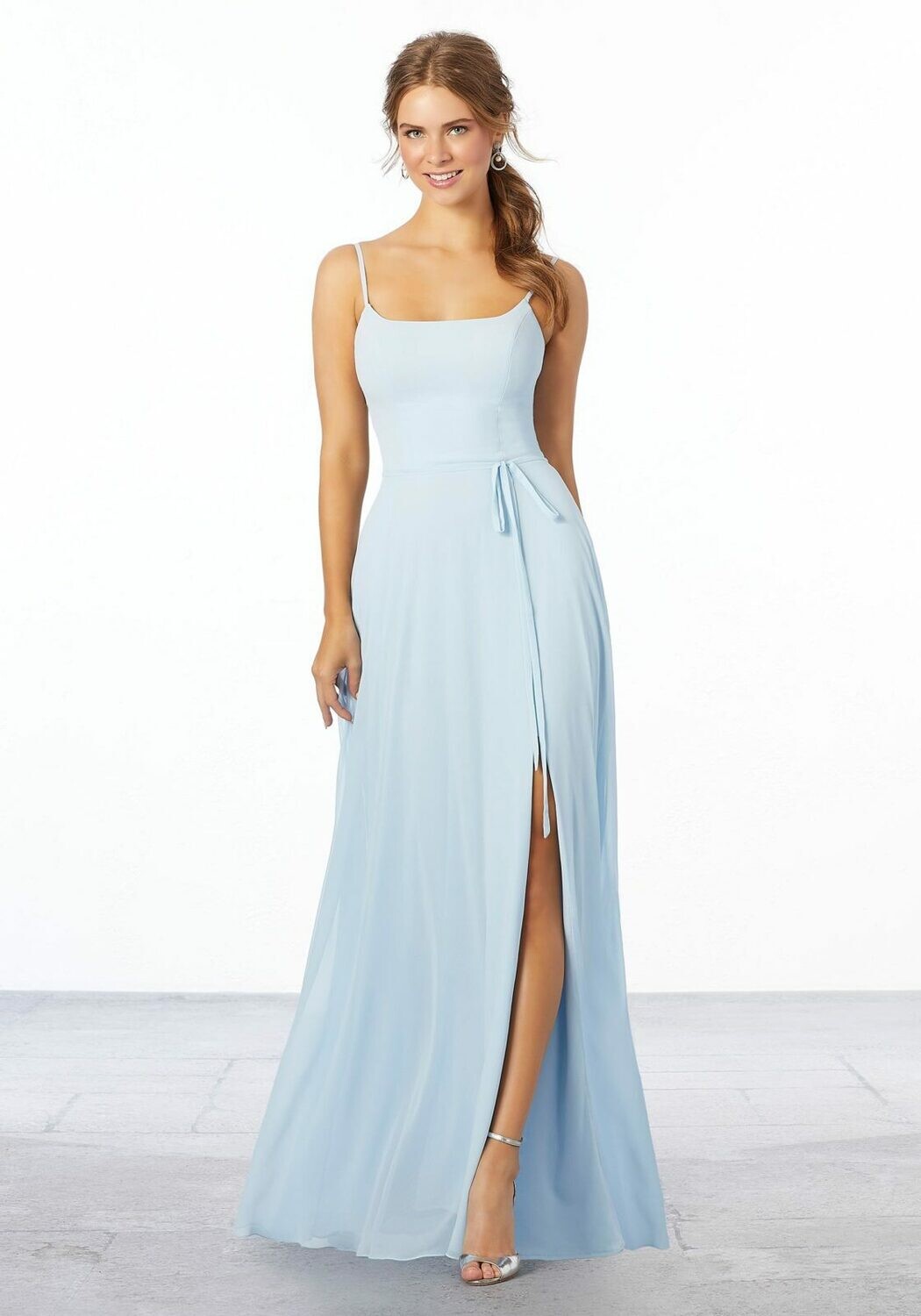 Morilee Bridesmaid Dress 21668 Sky Size 10