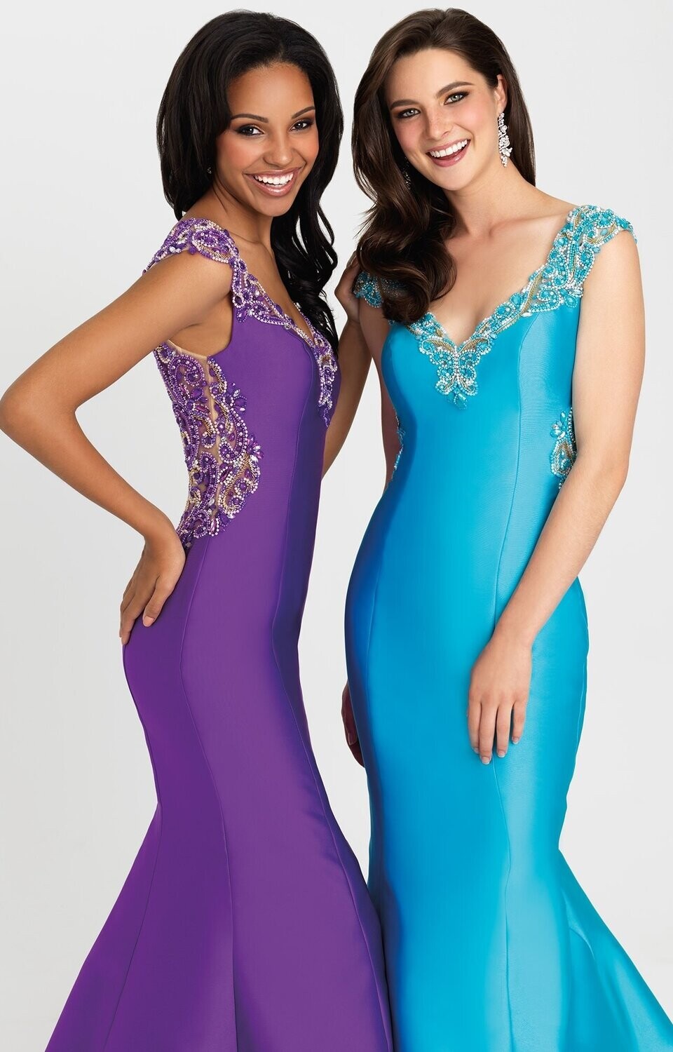 Madison James Dress 16363 Turquoise Size 8