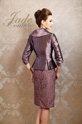 Jade Couture Mother of the Bride Dress K158018 Orchid Shadow Size 14