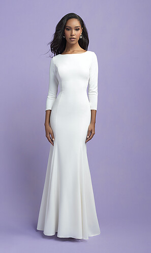 Allure Romance Dress 3401 Ivory Size 8
