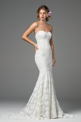 Wtoo by Watters Dress 18118 Ivory/Oyster Size 12
