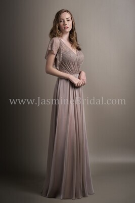 Belsoie by Jasmine Bridesmaid Dress L194016 Silver Size 16