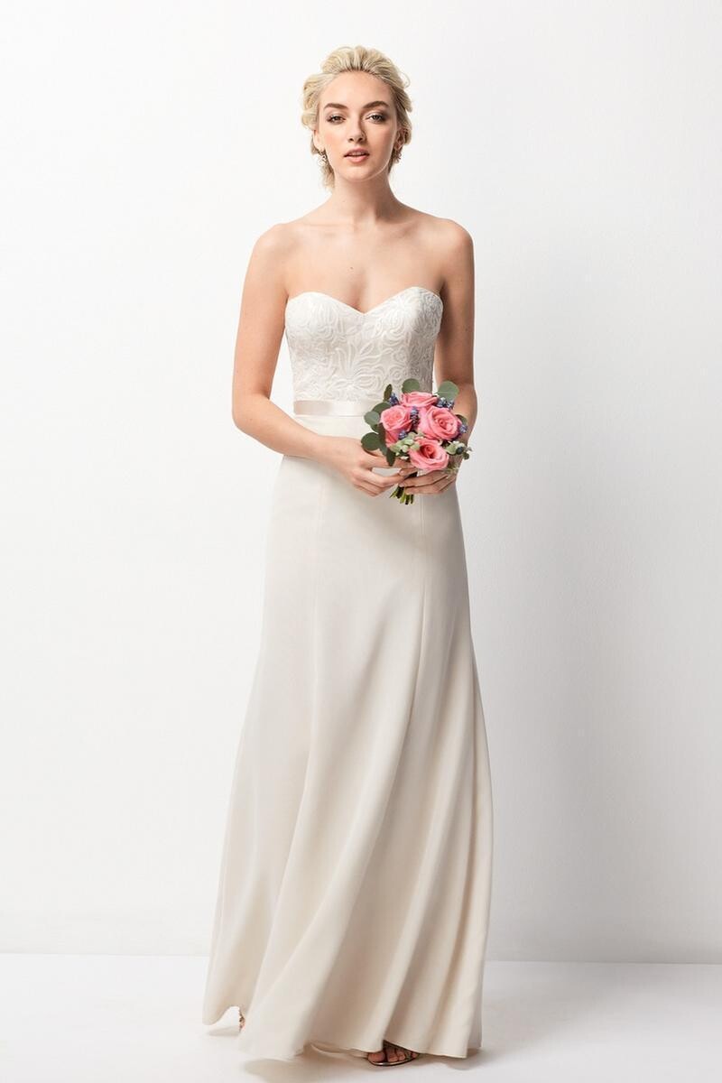 Wtoo by Watters Bridesmaid Dress 253 Creamrose Size 10