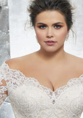 Morilee Dress 3231 Kameron Ivory/Coco Size 20