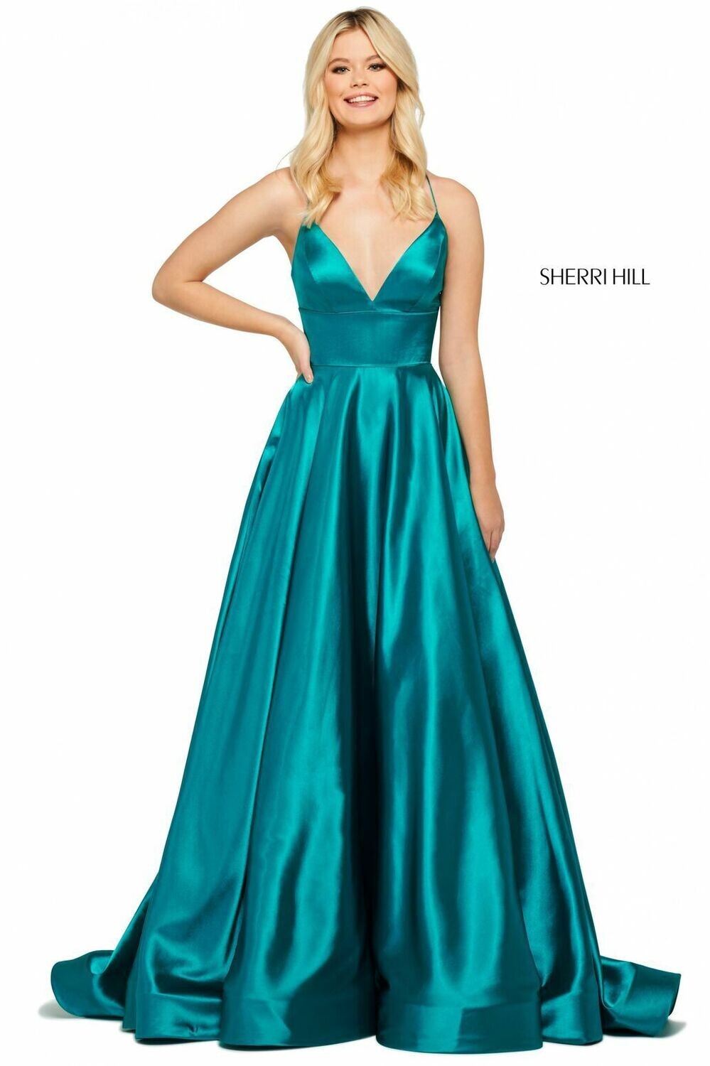 Sherri Hill Dress 53885 Emerald Size 00