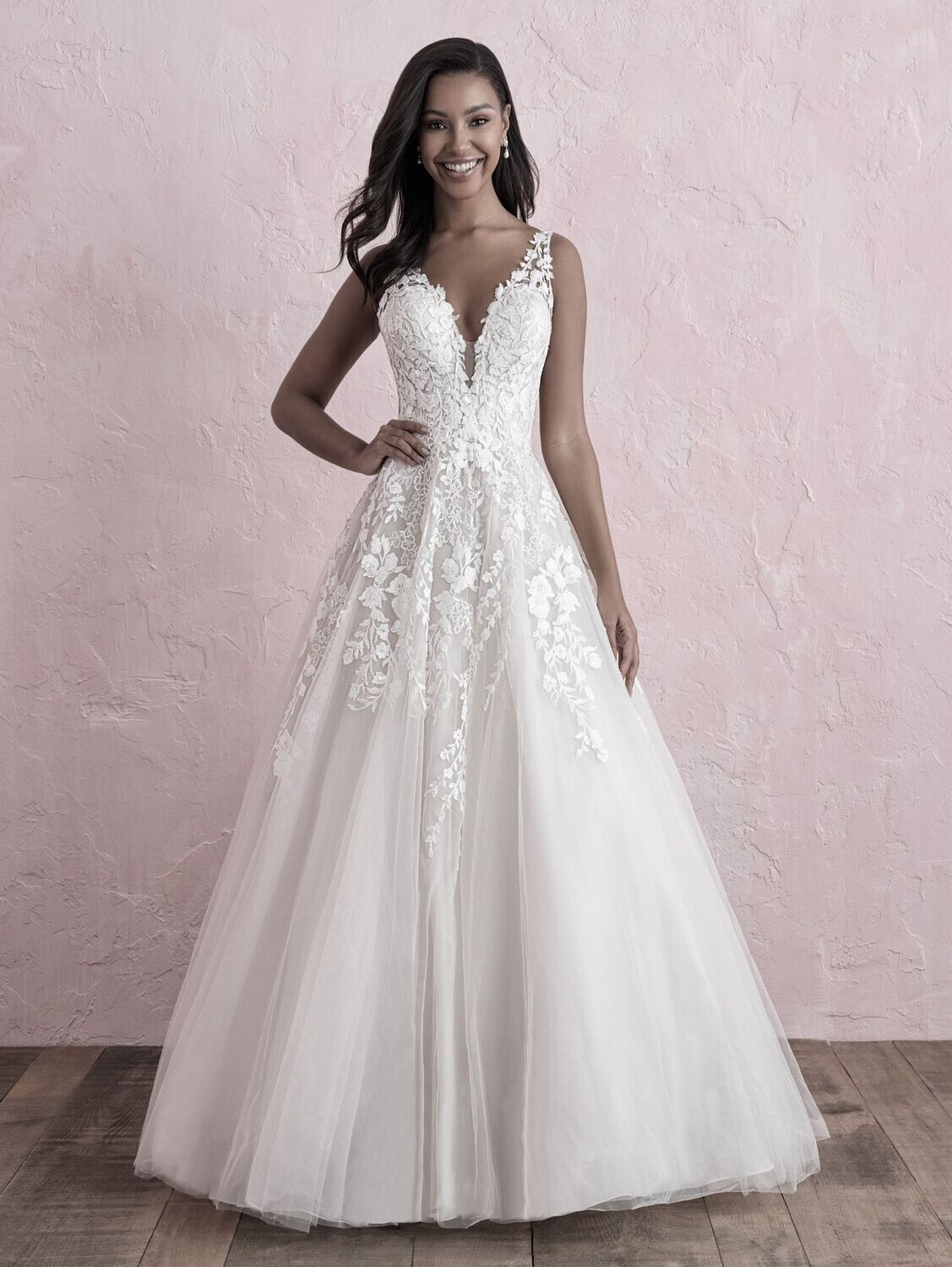 Allure Romance Dress 3265 De/Ch/Iv/Nu Size 16