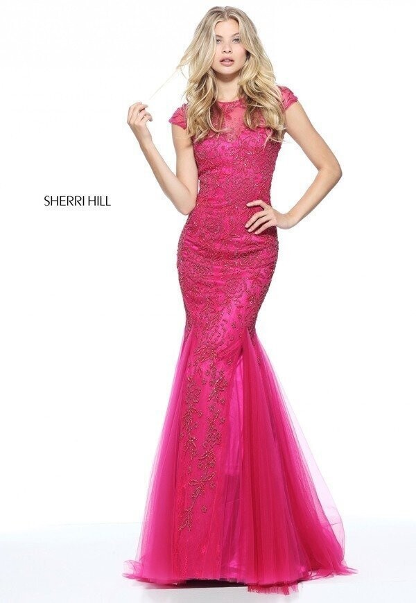 Sherri Hill Dress 51117 Red Size 8