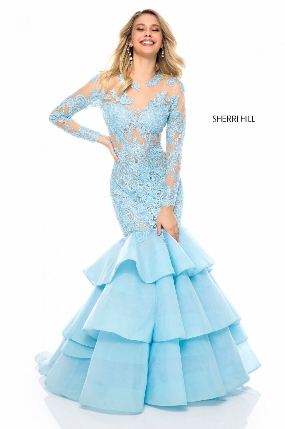 Sherri Hill Dress 52044 Ivory Size 4