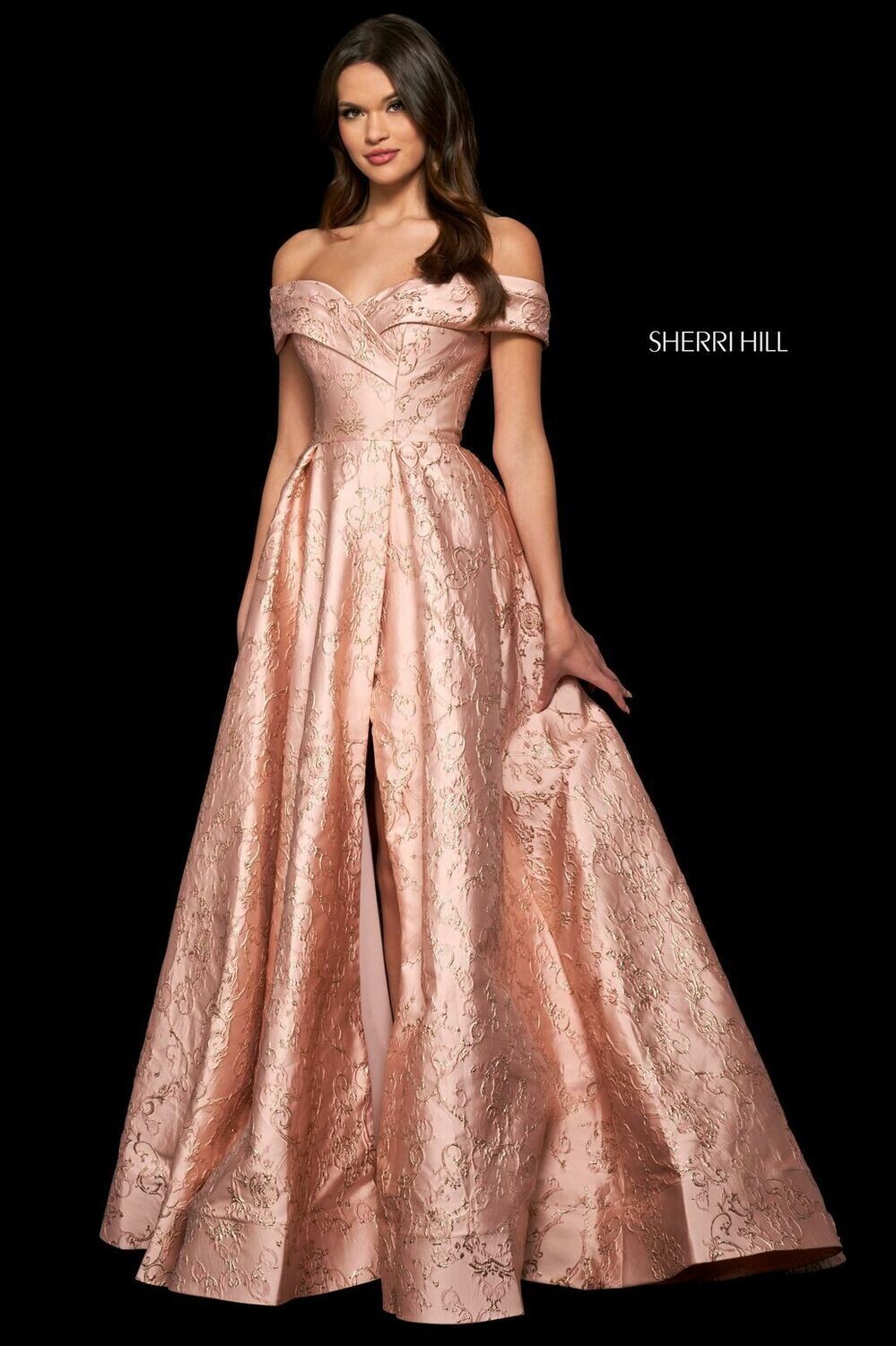 Sherri Hill Dress 54024 Ivory Size 10