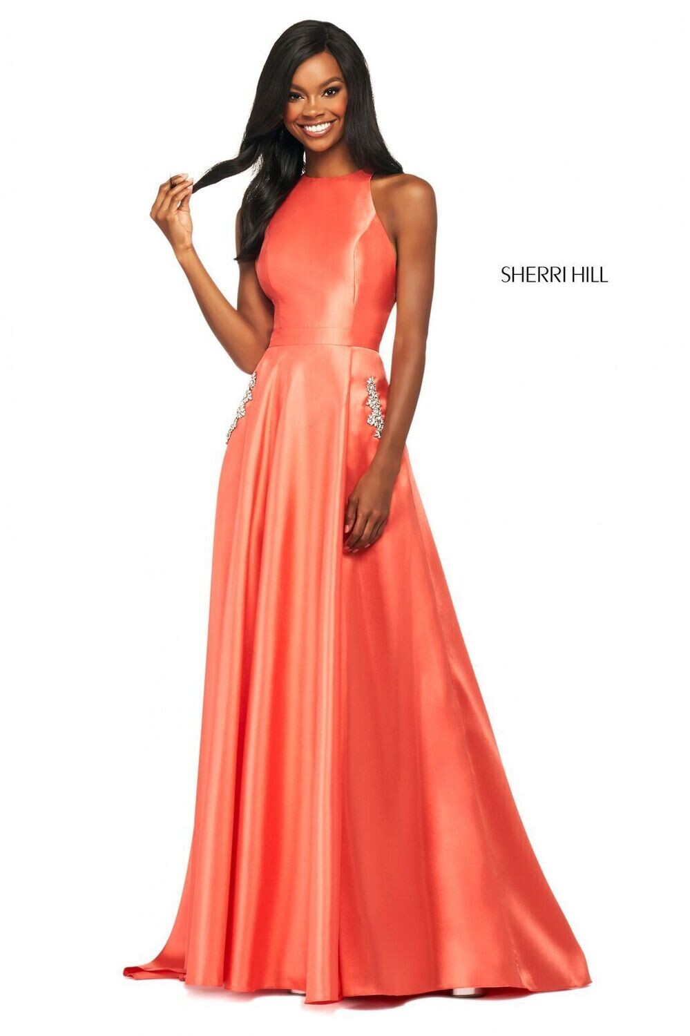Sherri Hill Dress 53529 Coral Size 0