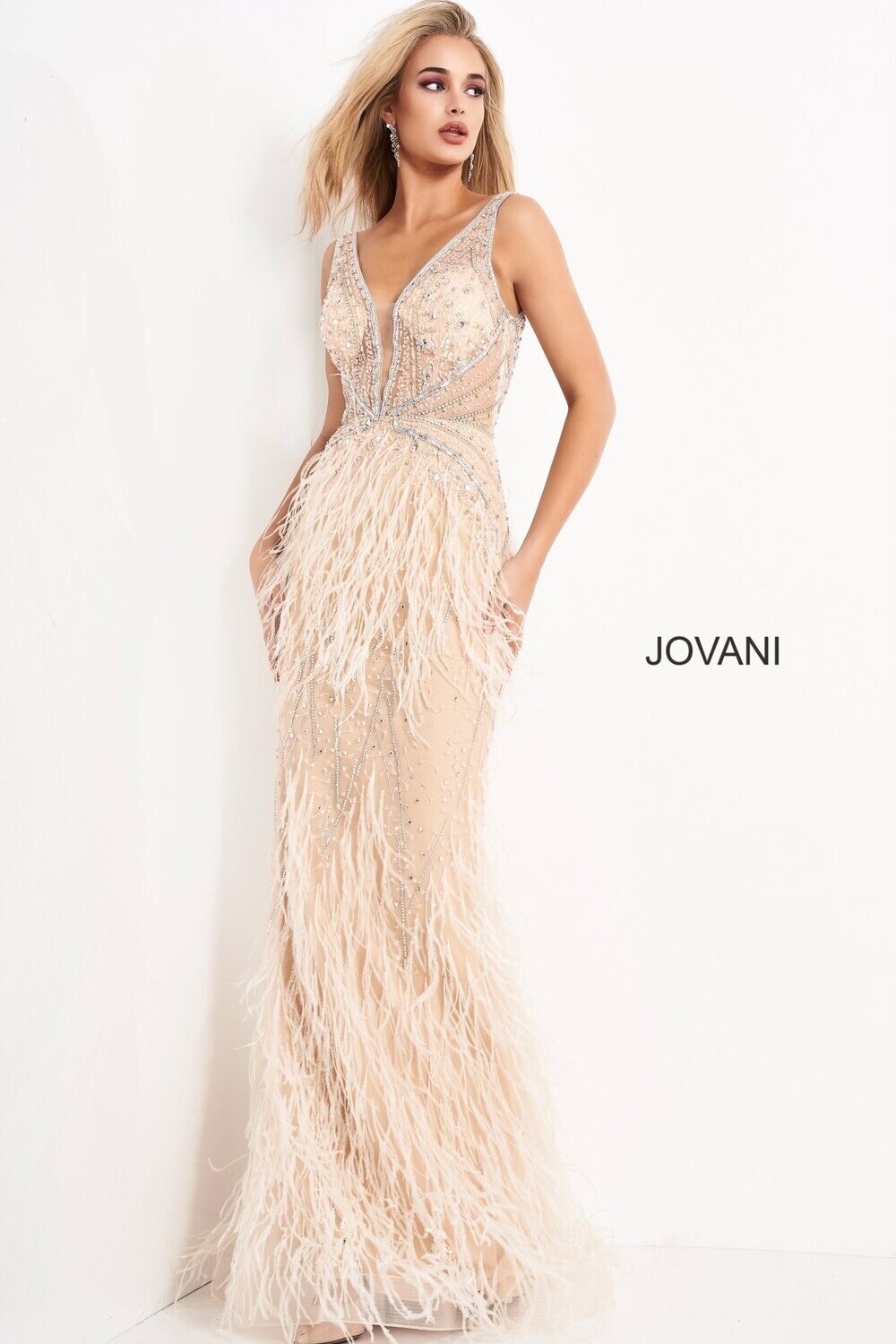 Jovani Dress 03023 Blush Size 4