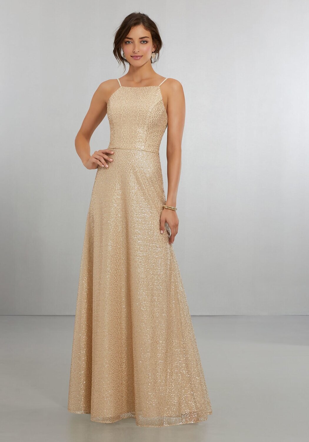 Morilee Bridesmaid Dress 21564 Rose Gold Size 12