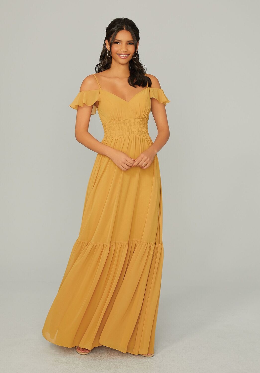 Morilee Bridesmaid Dress 21768 Saffron Size 12
