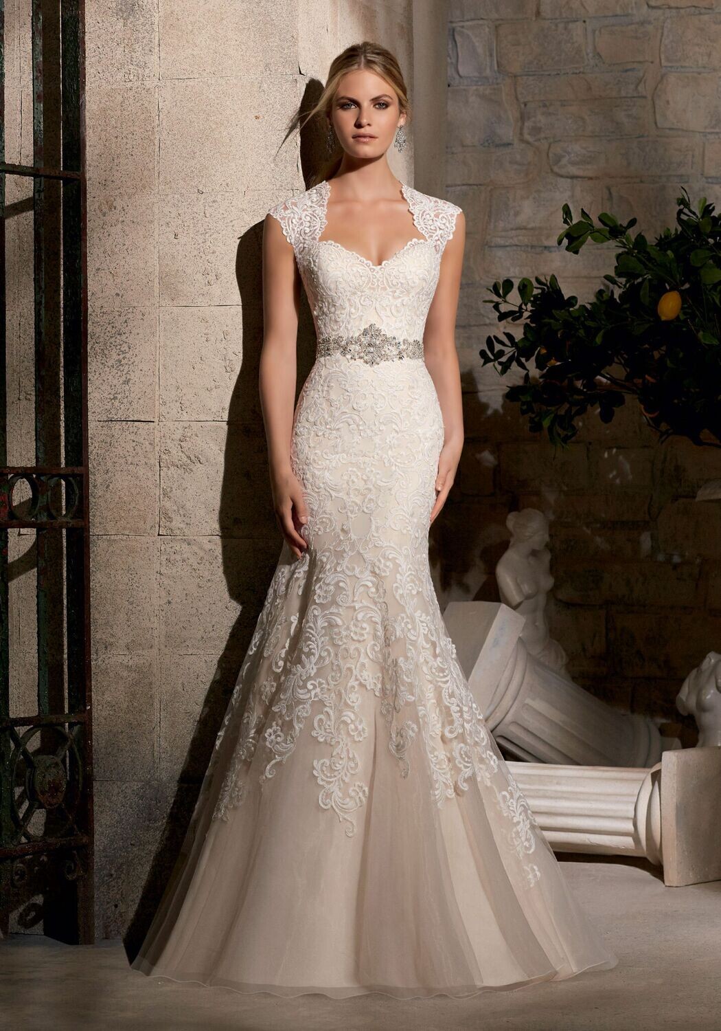 Morilee Dress 2719 Ivory/Silver Size 14