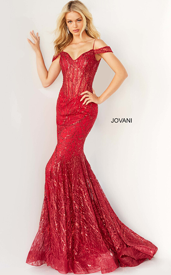 Jovani Dress 05838 Red Size 14