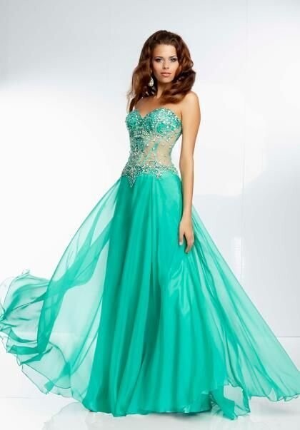 Morilee Prom Dress 95070 Green Size 10