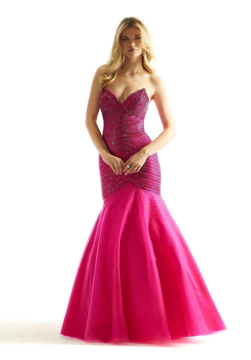 Morilee Prom Dress 49029 Fuchsia Size 2,6