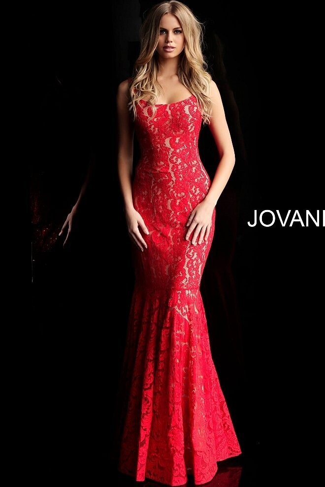 Jovani Dress 62133 Red Size 4