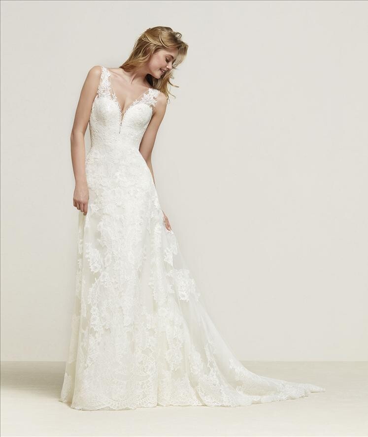 Pronovias Dress Drulias Off White Size 12