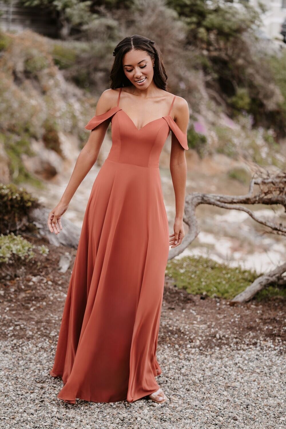 Allure Bridesmaid Dress 1696 Ivory Size 16
