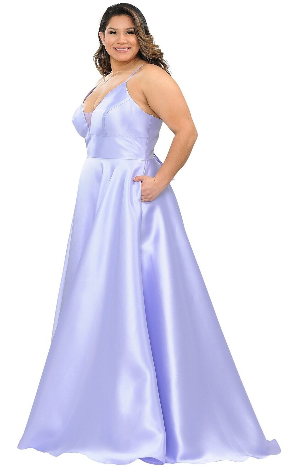 Poly USA Dress W1070 Lilac Size 22W