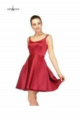 Abby Paris by Lucci Lu Short Dress 94050 Wine Size 8