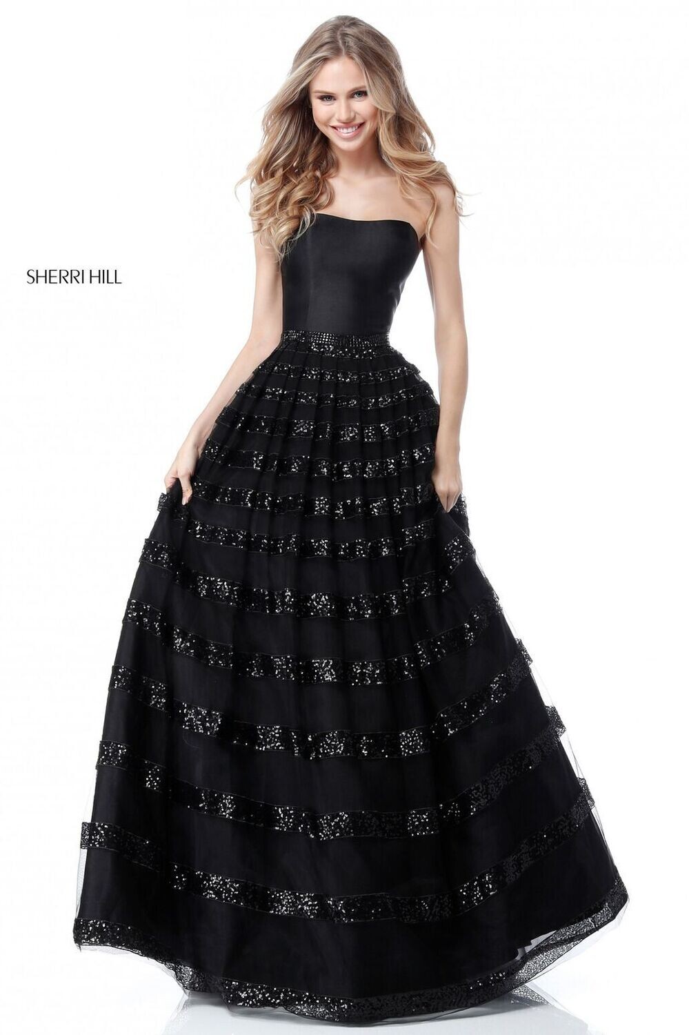 Sherri Hill Dress 51705 Black Size 4