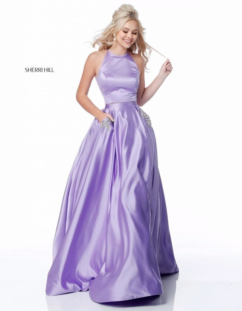 Sherri Hill Dress 51587 Purple Size 6