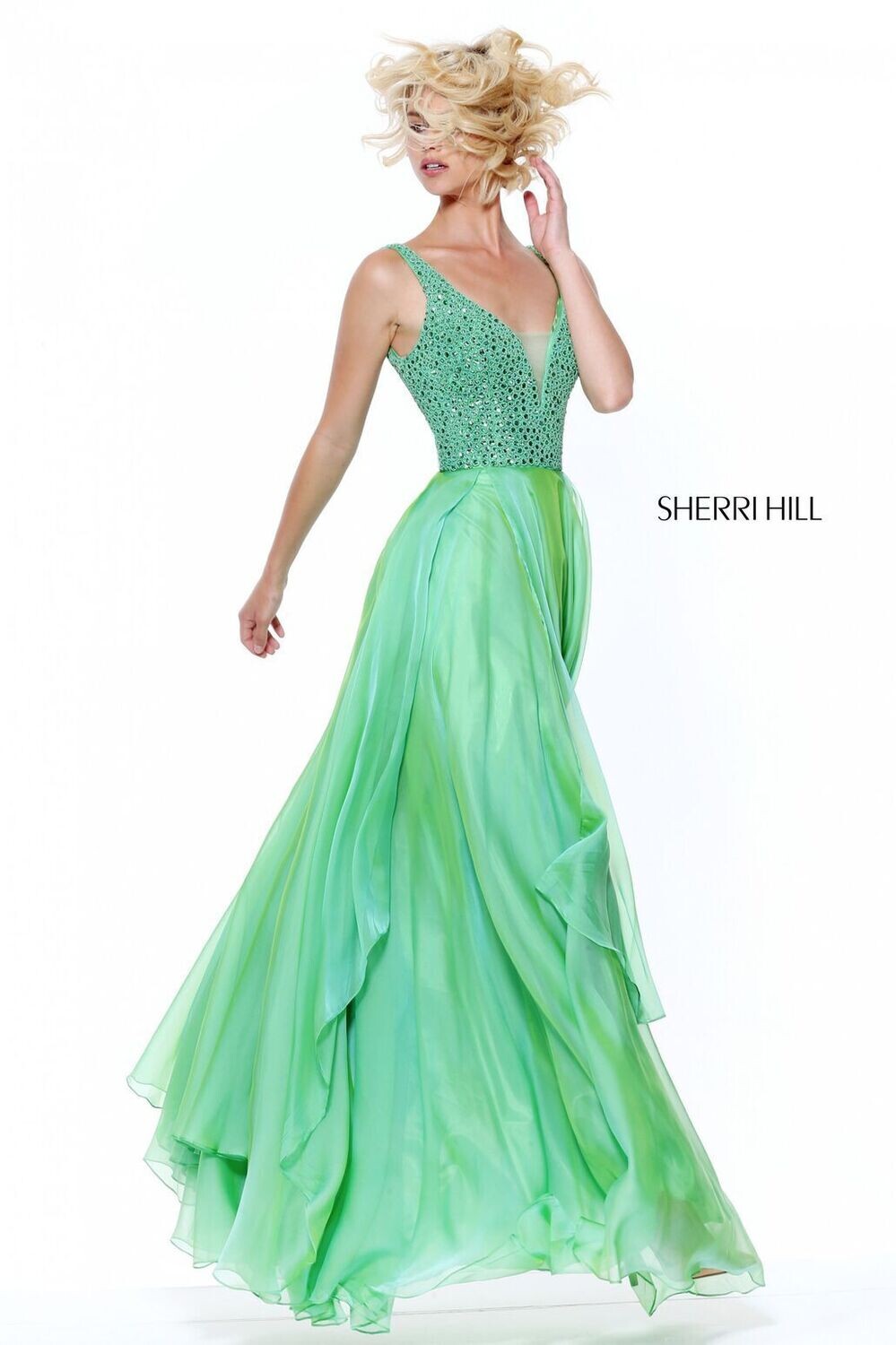 Sherri Hill Dress 50801 Coral Size 10