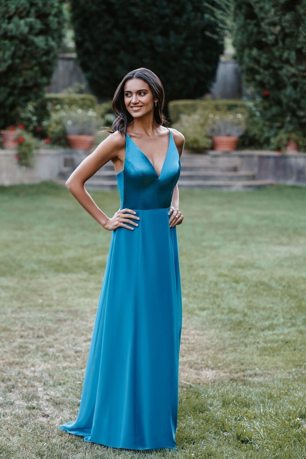 Allure Bridesmaid Dress 1690 Sangria Size 10