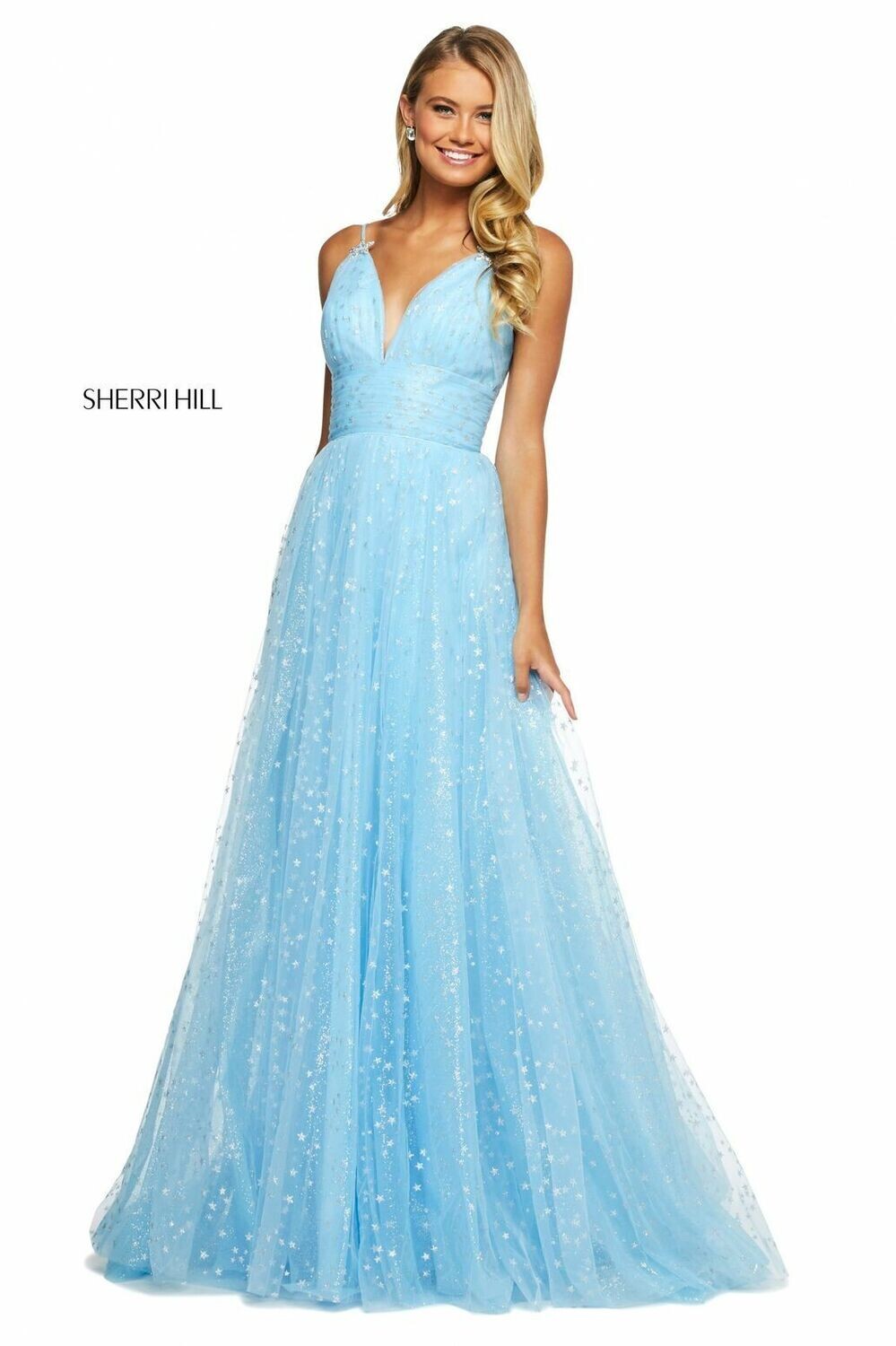 Sherri Hill Dress 53584 White/Silver Size 10