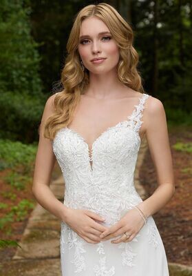 Morilee Dress 5954 Dorothy Ivory/Porcelain Size 14