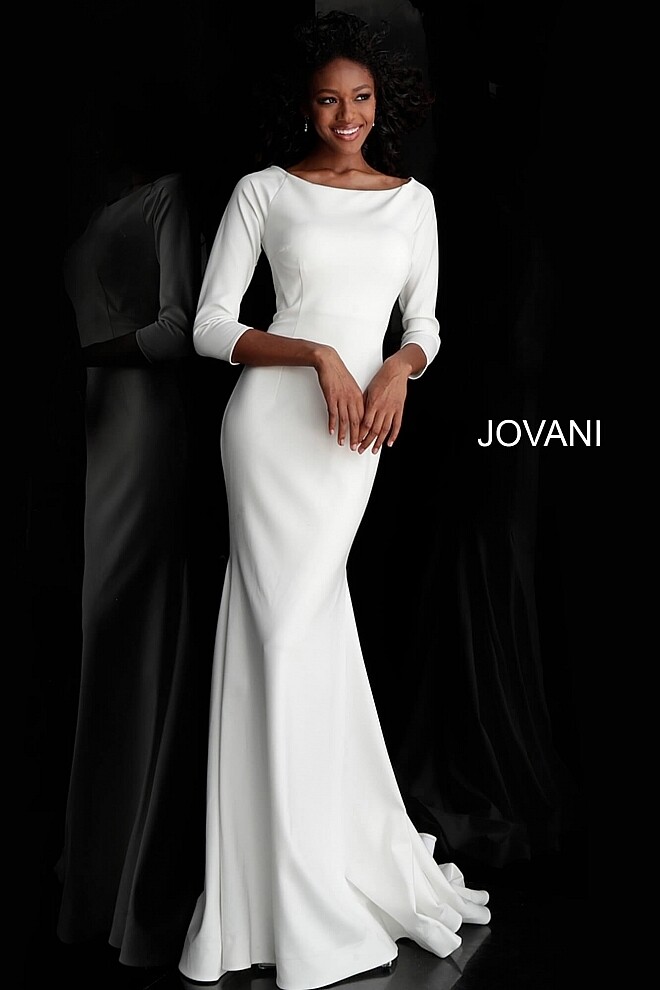 Jovani Dress 67662 Ivory Size 6