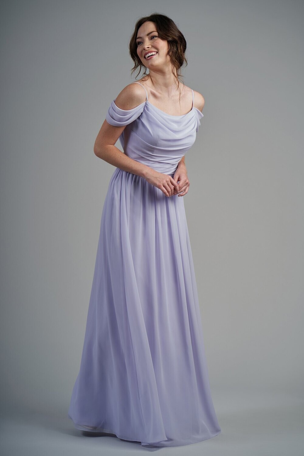 B2 by Jasmine Bridesmaid Dress B213003 Ivory Size 16