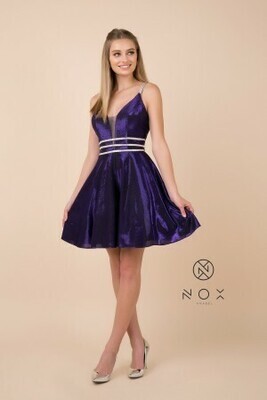 NOX Anabel Short Dress 684 Royal Size S